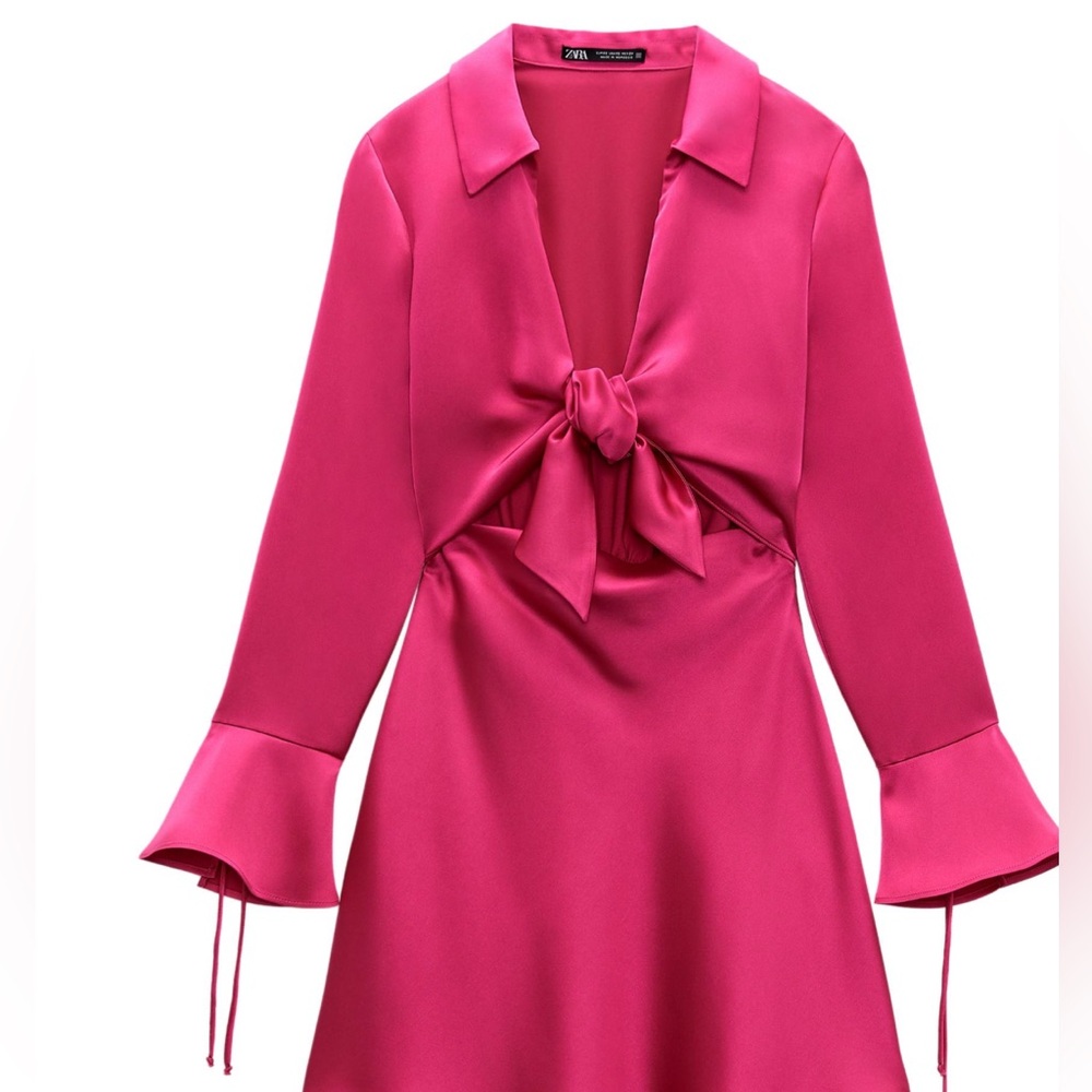 Satin mini dress